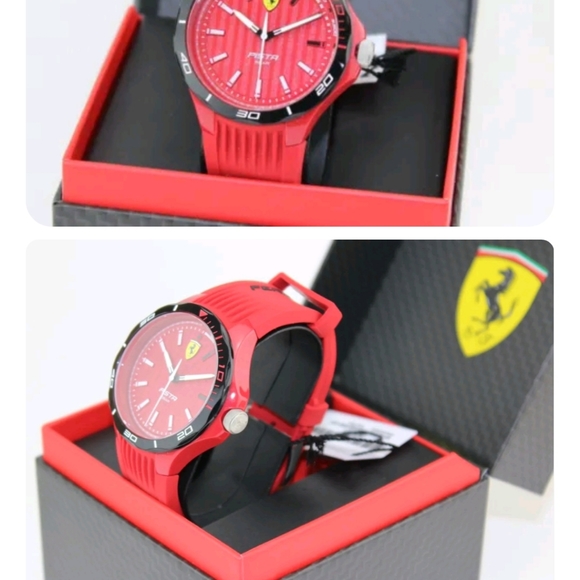 BRAND NEW PISTA BLACK FERRARI SILCONE WATCH ⌚️ ♥️ - Picture 3 of 3